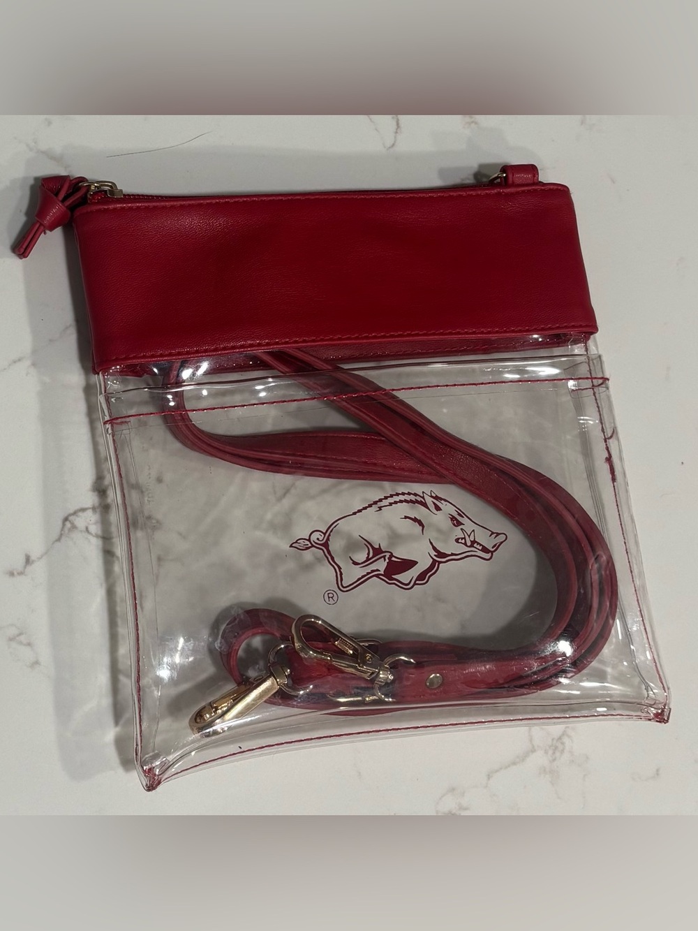 University of Arkansas Clear Gameday Crossbody Bag